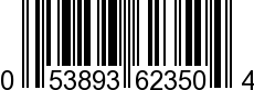 UPC-A <b>053893623504 / 0 53893 62350 4