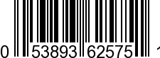 UPC-A <b>053893625751 / 0 53893 62575 1