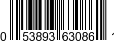 UPC-A <b>053893630861 / 0 53893 63086 1