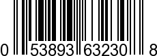 UPC-A <b>053893632308 / 0 53893 63230 8