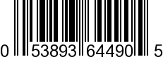 UPC-A <b>053893644905 / 0 53893 64490 5