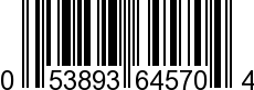 UPC-A <b>053893645704 / 0 53893 64570 4