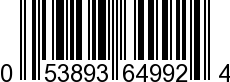 UPC-A <b>053893649924 / 0 53893 64992 4