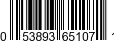 UPC-A <b>053893651071 / 0 53893 65107 1