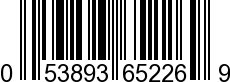 UPC-A <b>053893652269 / 0 53893 65226 9