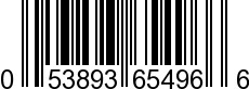 UPC-A <b>053893654966 / 0 53893 65496 6