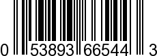 UPC-A <b>053893665443 / 0 53893 66544 3