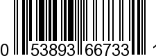 UPC-A <b>053893667331 / 0 53893 66733 1