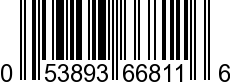 UPC-A <b>053893668116 / 0 53893 66811 6