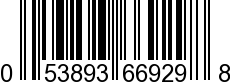 UPC-A <b>053893669298 / 0 53893 66929 8