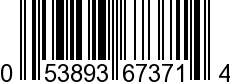 UPC-A <b>053893673714 / 0 53893 67371 4