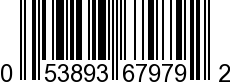 UPC-A <b>053893679792 / 0 53893 67979 2