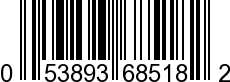 UPC-A <b>053893685182 / 0 53893 68518 2