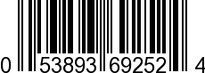 UPC-A <b>053893692524 / 0 53893 69252 4