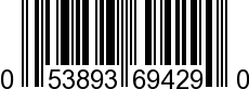 UPC-A <b>053893694290 / 0 53893 69429 0
