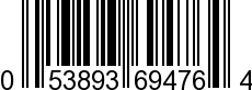 UPC-A <b>053893694764 / 0 53893 69476 4