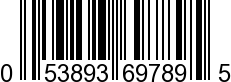 UPC-A <b>053893697895 / 0 53893 69789 5