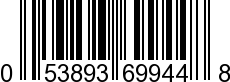 UPC-A <b>053893699448 / 0 53893 69944 8