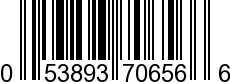 UPC-A <b>053893706566 / 0 53893 70656 6