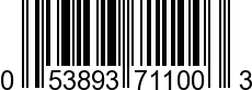 UPC-A <b>053893711003 / 0 53893 71100 3