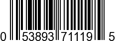 UPC-A <b>053893711195 / 0 53893 71119 5