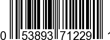 UPC-A <b>053893712291 / 0 53893 71229 1