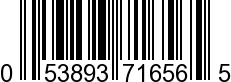 UPC-A <b>053893716565 / 0 53893 71656 5