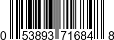 UPC-A <b>053893716848 / 0 53893 71684 8