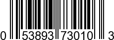 UPC-A <b>053893730103 / 0 53893 73010 3