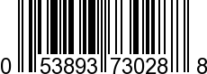 UPC-A <b>053893730288 / 0 53893 73028 8