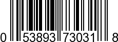 UPC-A <b>053893730318 / 0 53893 73031 8