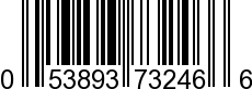 UPC-A <b>053893732466 / 0 53893 73246 6