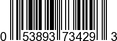 UPC-A <b>053893734293 / 0 53893 73429 3