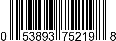 UPC-A <b>053893752198 / 0 53893 75219 8