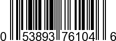 UPC-A <b>053893761046 / 0 53893 76104 6