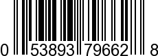 UPC-A <b>053893796628 / 0 53893 79662 8