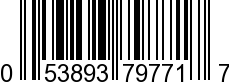 UPC-A <b>053893797717 / 0 53893 79771 7