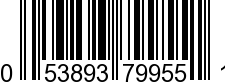 UPC-A <b>053893799551 / 0 53893 79955 1