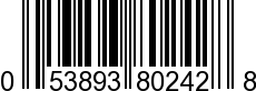 UPC-A <b>053893802428 / 0 53893 80242 8