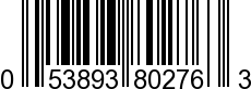 UPC-A <b>053893802763 / 0 53893 80276 3