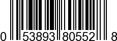 UPC-A <b>053893805528 / 0 53893 80552 8