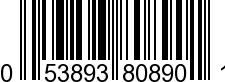 UPC-A <b>053893808901 / 0 53893 80890 1