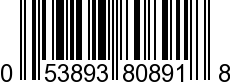 UPC-A <b>053893808918 / 0 53893 80891 8