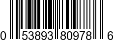 UPC-A <b>053893809786 / 0 53893 80978 6