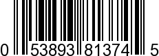 UPC-A <b>053893813745 / 0 53893 81374 5