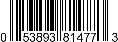 UPC-A <b>053893814773 / 0 53893 81477 3