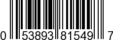 UPC-A <b>053893815497 / 0 53893 81549 7