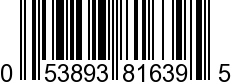 UPC-A <b>053893816395 / 0 53893 81639 5