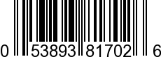 UPC-A <b>053893817026 / 0 53893 81702 6