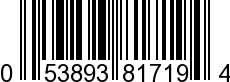 UPC-A <b>053893817194 / 0 53893 81719 4